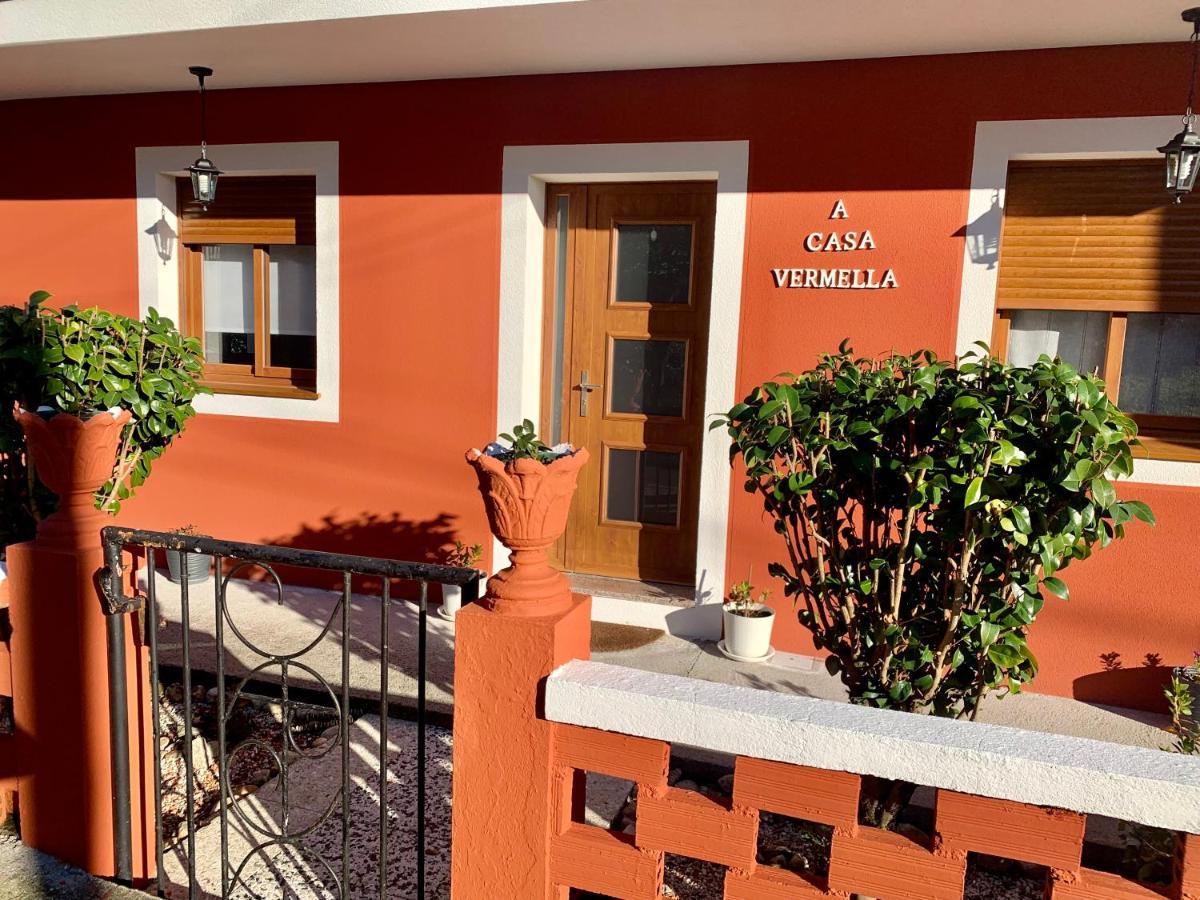 Ferienwohnung A Casa Vermella Con Jardin A 10 Minutos De Santiago De Compostela Ortono Exterior foto
